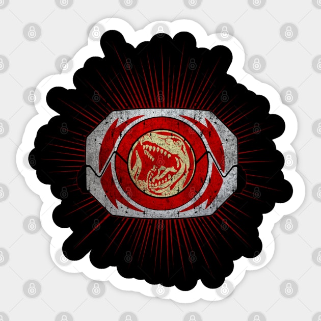 Red Ranger Power Sticker by Designsbytopher